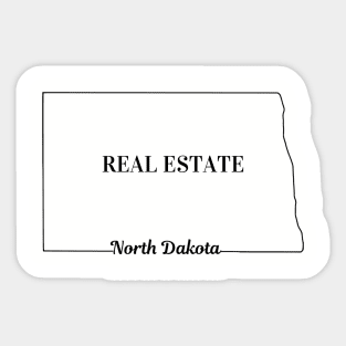 North Dakota Real Estate Sticker